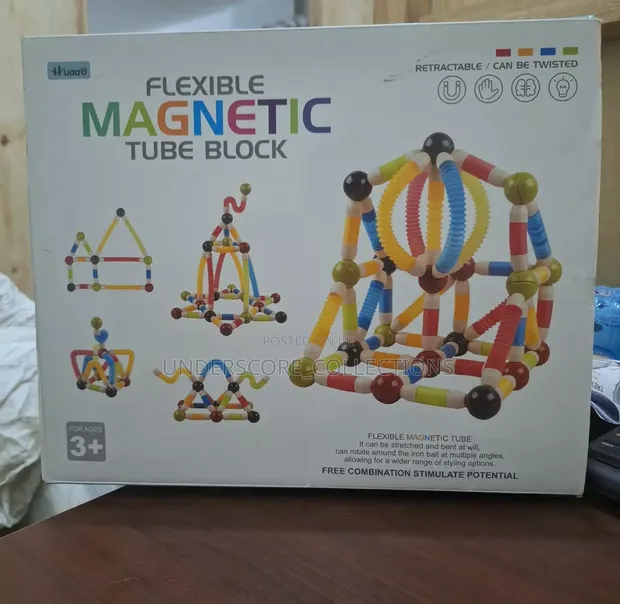 136pcs Magnetic Tube Blocks - 1