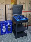 Olelon 4 Burner Cooker Kamili ya Gesi yenye Rafu - 2