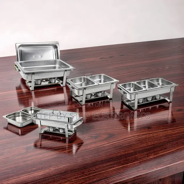 11L Stainless Steel Triple Chafing Dish - 1