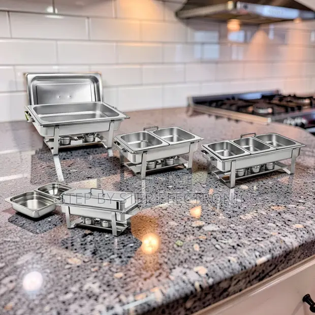 11L Stainless Steel Triple Chafing Dish - 1