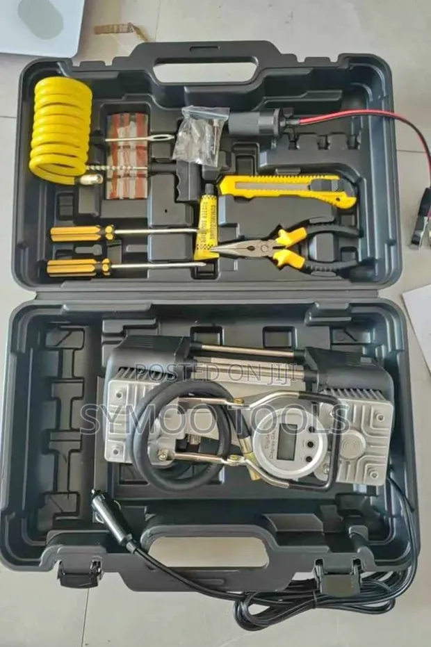 12V Portable Double-Cylinder Air Compressor - 1