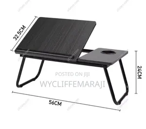 Foldable Tilting Laptop Stand with Cup Holder