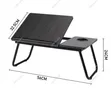 Foldable Tilting Laptop Stand with Cup Holder - 2