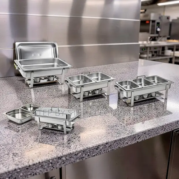 11L Stainless Steel Triple Chafing Dish - 1