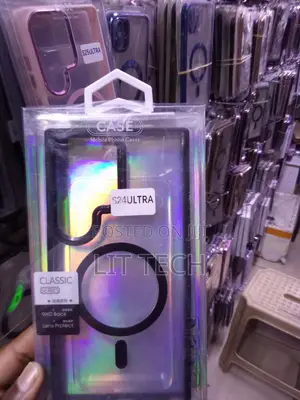 MagSafe Transparent Case for Samsung Galaxy S24 Ultra - Black