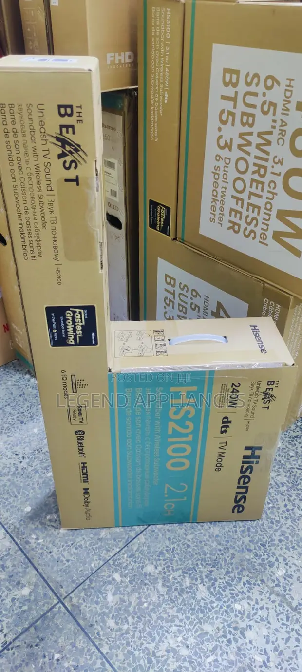 Hisense 240W 2.1CH Wireless Soundbar - 1