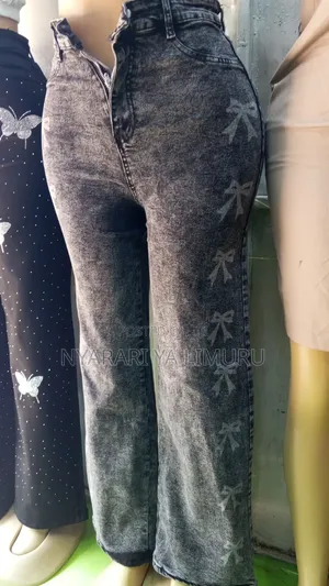 Jessica Simpson Gray Mummy Jeans - Saizi 27-34