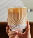Heavy Borosilicate Patterned Glassware Set (330ml, 6pc) - 1