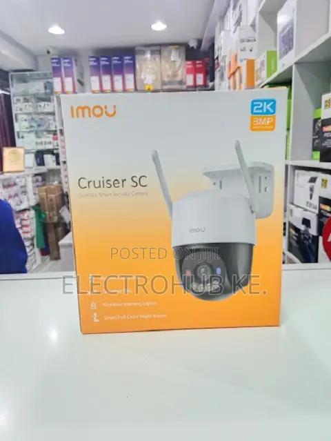 Imou Cruiser 2C 3MP Wi-Fi PTZ Security Camera with Red-Blue Warning Lights - 1