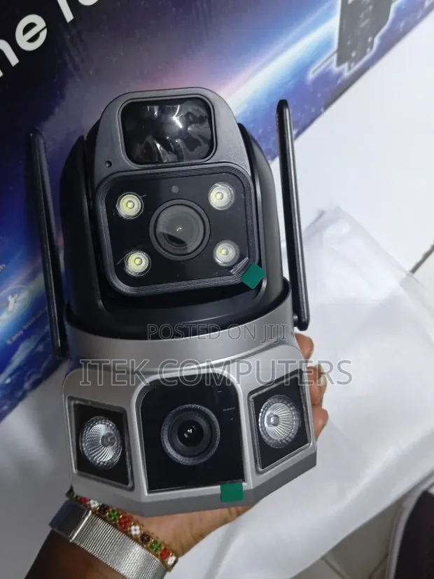 Kamera ya Usalama ya V380 Dual Lens Solar - 1