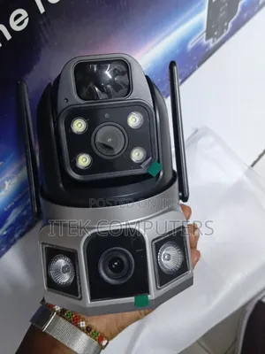 V380 Dual Lens Solar Security Camera