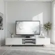 Kikombe cha TV cha Mbao kwa Mambo ya Ndani ya Kisasa - 4