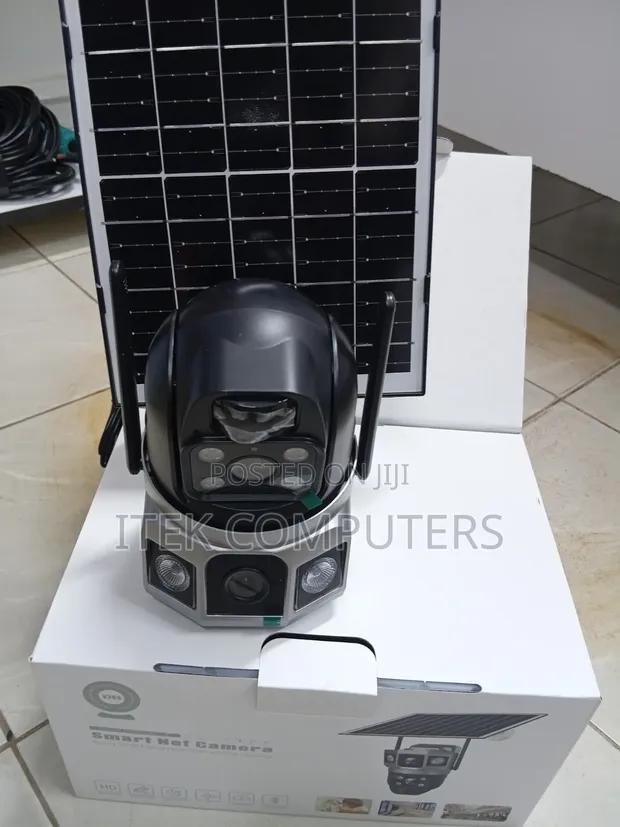 V380 Pro Dual Lens WiFi Solar Camera - 1