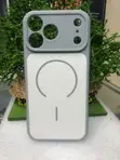 Black AG Glass Magnetic Style Phone Case for iPhone - 2