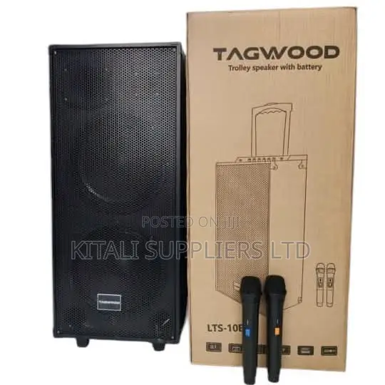 Tagwood LTS-10B Spika Mbili za 10" Zinazochajiwa na Maikrofoni 2 za Wireless - 1