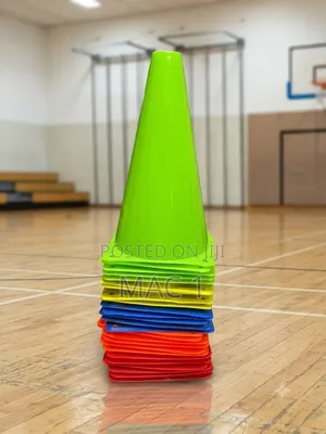 Multi-Color Sports Training Cones Set with Base Marker