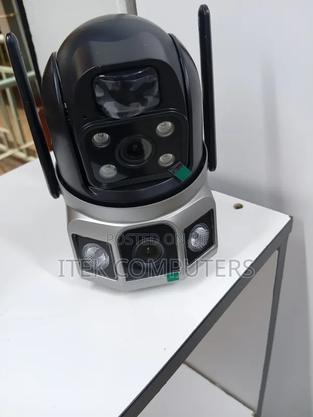 V380 Pro Dual Lens WiFi Solar Camera - 1
