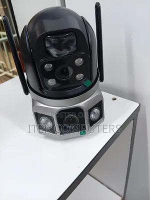 V380 Pro Dual Lens WiFi Solar Camera