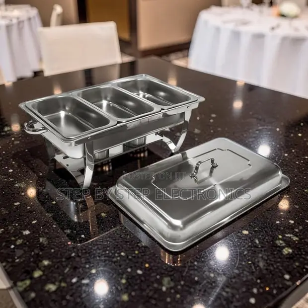 11L Stainless Steel Triple Chafing Dish - 1