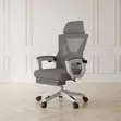 Kiti cha Ofisi cha Mesh chenye Ergonomic na Headrest na Footrest - 2