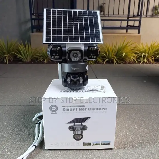 V380 Pro 20MP 4G PTZ Triple Lens Solar Camera - 1