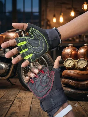 Half-Finger Cycling & Gym Gloves - Anti-Slip Wrist Support