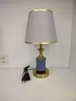Modern Bedside Lamp - Matte Black & Gold - 4