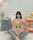 Floral Pajama Set - Ladies Free Size - 2