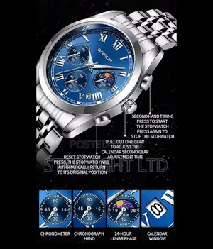 Naviforce Business Casual All-Black Steel Watch