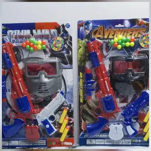 Toy Gun Set with Mask, Rubber Bullets