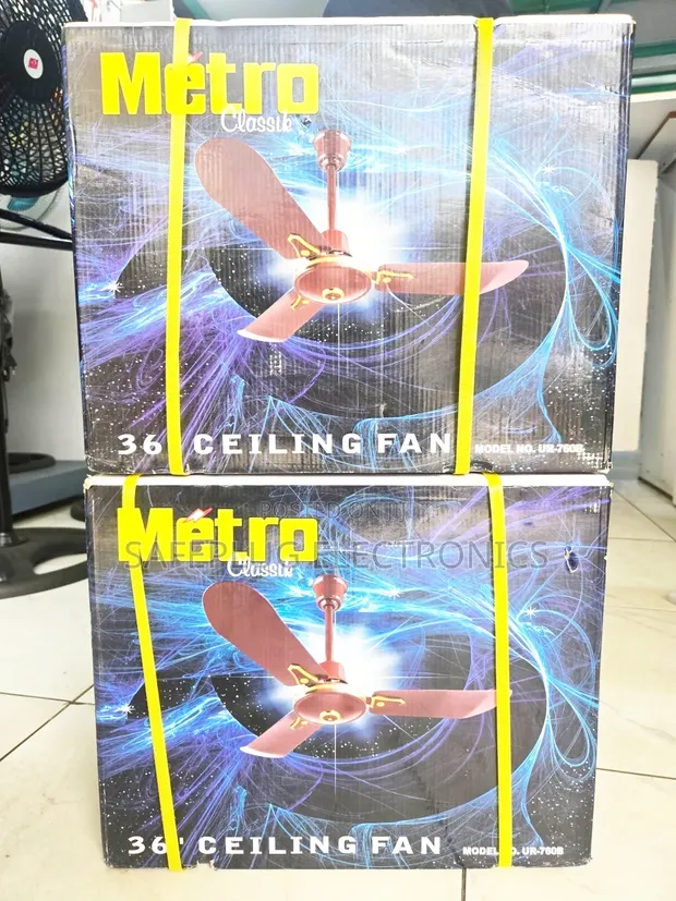 36 Inch Ceiling Fan with 3 Blades - Strong Airflow - 1