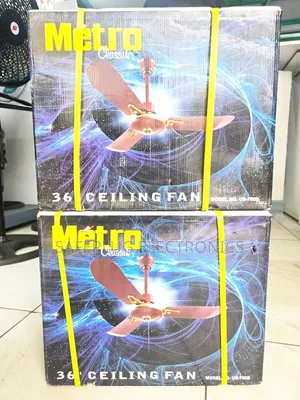 36 Inch Ceiling Fan with 3 Blades - Strong Airflow