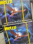 36 Inch Ceiling Fan with 3 Blades - Strong Airflow - 2