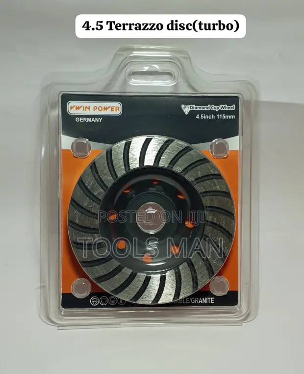 4.5" Turbo Terrazzo Concrete Diamond Grinding Cup Wheel (115mm) - 1