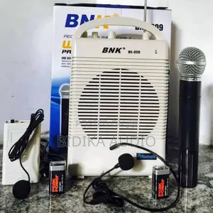 BNK BK-209 Portable Bluetooth PA System with Dual Wireless Mics