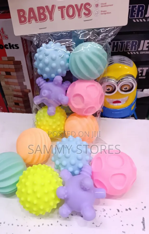 Baby Educational Sensory Balls - Textured & Colorful - 1