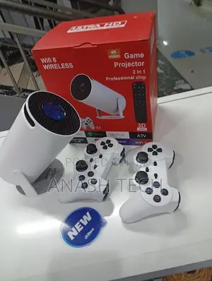 HY300 Android 13 Projector with Gaming Console, WiFi + Bluetooth