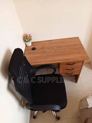 1.0m Clerical Desk & Headrest Chair Set