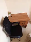 1.0m Clerical Desk & Headrest Chair Set - 1