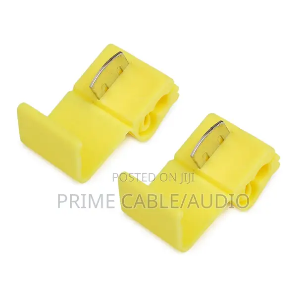 Quick Splice Snap Wire Connector 10-12 AWG - Yellow (10 Pcs) - 1