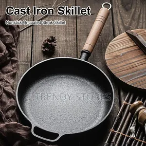 Cast Iron Skillet with Bamboo Lid (29cm)