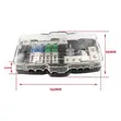 4-Way Car Audio Power Distribution Fuse Block with ANL Fuse Holder - 2