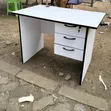 White Study Desk with Drawers - 2