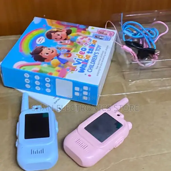 2-in-1 Kids Video Walkie Talkies with Camera, Rechargeable Toy - 1