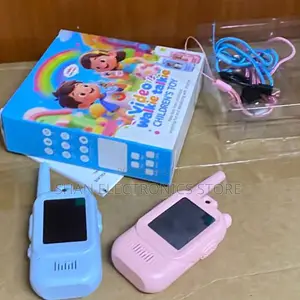 2-in-1 Kids Video Walkie Talkies with Camera, Rechargeable Toy