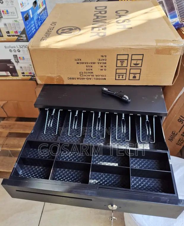 Brand New Lockable Metal POS Cash Drawer - 1