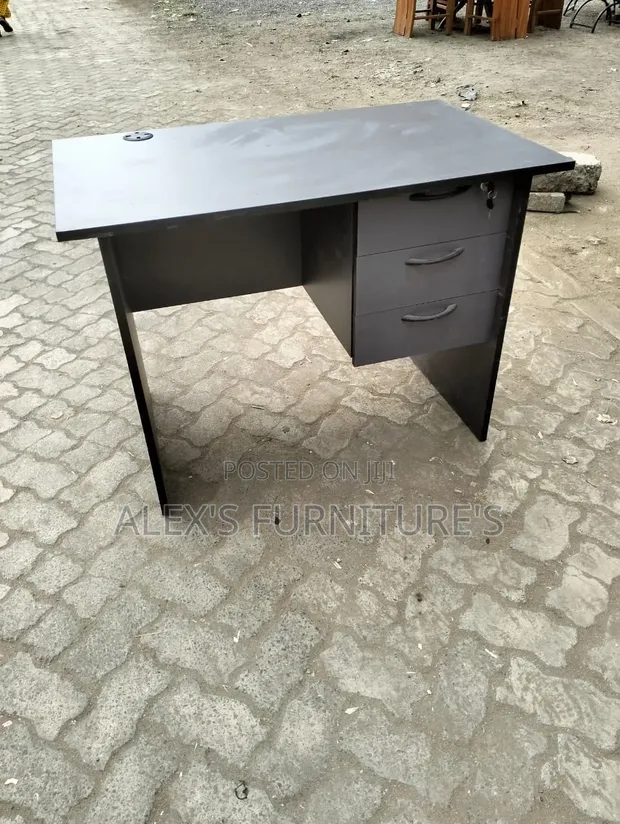 Executive Modern Study Desk with Storage Drawer - 1