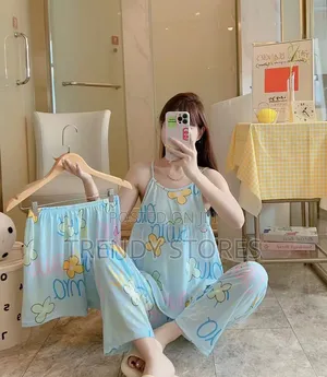 Floral Ladies Pajama Set - Free Size