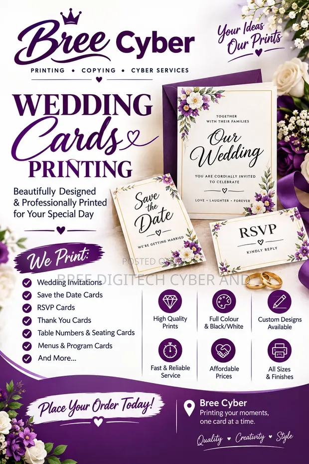 Premium Wedding Card Printing Services - 1