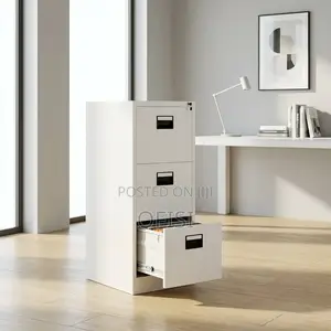 Three-Drawer Metal Document Cabinet - Brand New